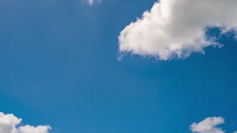 4K Loop of white clouds over sky time lapse Stock Footage 142523442