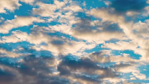 4K Loop of white clouds over sky time lapse Stock Footage 142574797