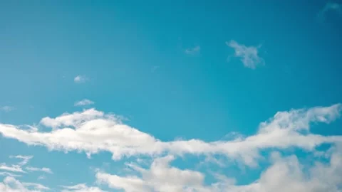 4K Loop of white clouds over sky time lapse Stock Footage 142718466