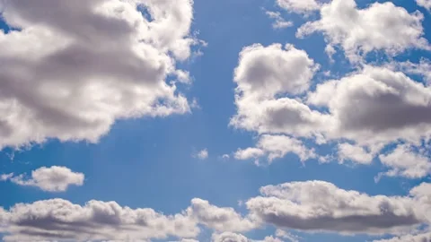 4K Loop of white clouds over sky time lapse 스톡 동영상 154123045