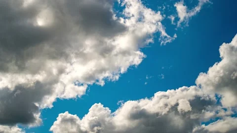4K Loop of white clouds over sky time lapse 스톡 동영상 154123507