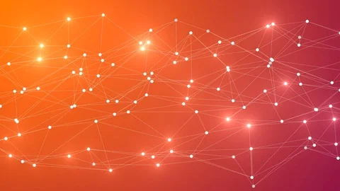 4K Loopable Abstract Low Poly surface with glares as CG background. V2 Video stock 94745145