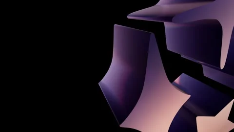 4K loopable abstract purple fluid wave 3D motion background Stock Footage 338345248