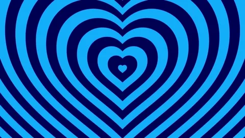 4K loopable animated blue heart pattern background Gift and wishes for web card. Stock Footage 336562737