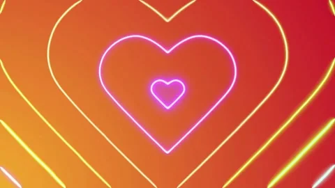 4K loopable animated heart pattern background Gift and wishes for web card. Stock Footage 336562478