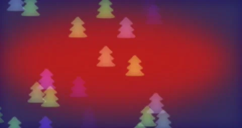 4k Loopable Multicolored Figured Bokeh. Motion with  Defocused Christmas Tree Video stock 139011600