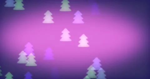 4k Loopable Multicolored Figured Bokeh. Motion with  Defocused Christmas Tree Video stock 139011998