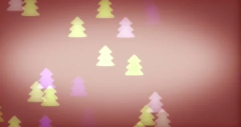 4k Loopable Multicolored Figured Bokeh. Motion with  Defocused Christmas Tree Video stock 139012079