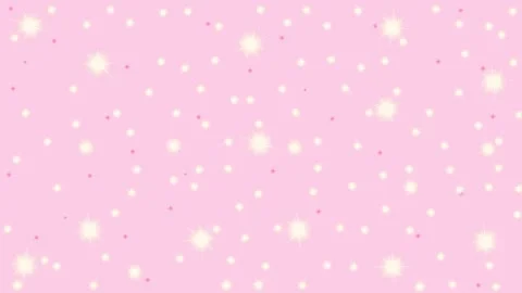 4K Loopable Pink And White Stars Twinkling on Pastel Pink Screen, Starry Overlay Stock Footage 321891201