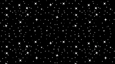 4K Loopable White Stars Twinkling Overlay, Starry Night Sky, Space, Universe Stock Footage 321891154
