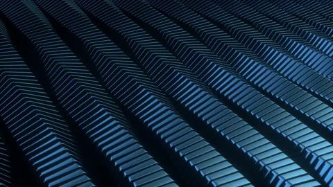 4K looped 3D animation of chrome spirals, helix Stock Footage 107315315