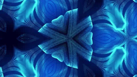 4k looped abstract blue background of glow particles form curved lines, surfaces Stock Footage 133230104