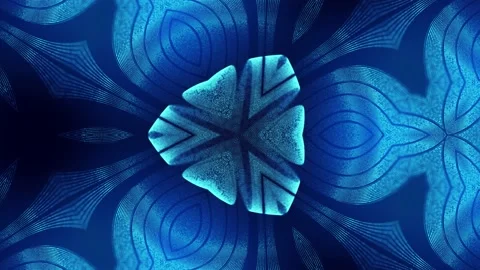 4k looped abstract blue background of glow particles form curved lines, surfaces Stock Footage 133230213