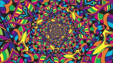 4k Looped animated background creating an infinite zoom effect Stock Footage 171066131