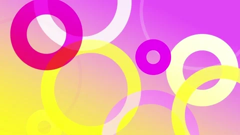 4K Looped Animated Random Circles Colorful Background 2 Stock Footage 108234760
