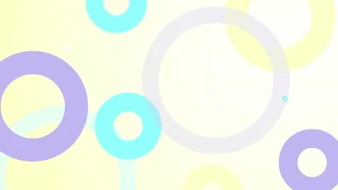 4K Looped Animated Random Circles Colorful Background Vídeo Stock 108234827