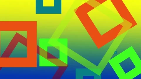 4K Looped Animated Random Squares Colorful Background Stock-Footage 108234923