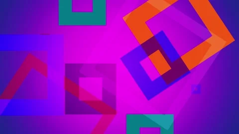 4K Looped Animated Random Squares Colorful Background Stock Footage 108234965