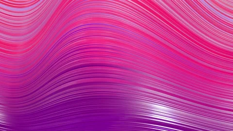 4k looped background, red white purple colors. Abstract bg with waves on surface Stock Footage 140192215
