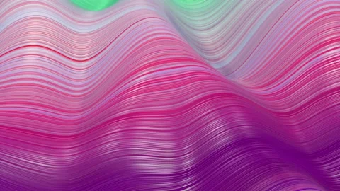4k looped background, red white purple colors. Abstract bg with waves on surface Stock Footage 140192475