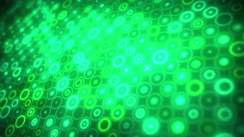 4K Looped Green Circle Shape Pattern Blinking Science Background Concept 스톡 동영상 204155441