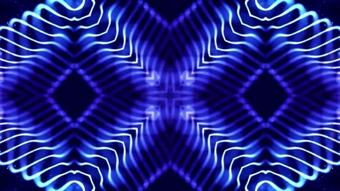 4k looped sci-fi 3d background with light effects. Glow blue particles form Stock Footage 133187218