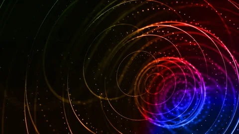 4k looped sci-fi background with bokeh a... | Stock Video | Pond5
