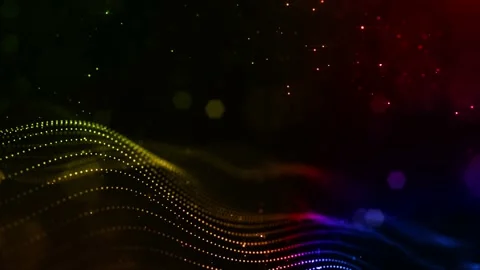 4k looped sci-fi background with bokeh a... | Stock Video | Pond5