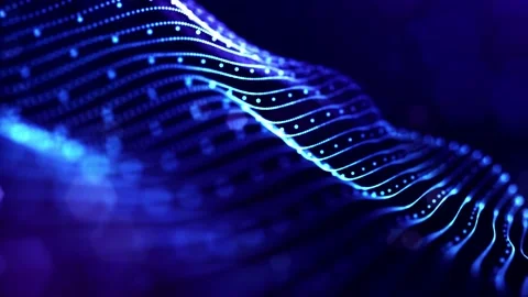 4k looped sci-fi particle background wit... | Stock Video | Pond5