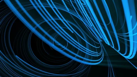 4k looped sci-fi particle background with bokeh and light effects. Stock Footage 337757606