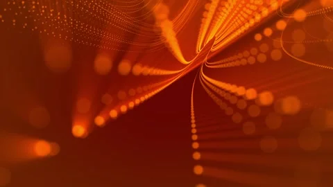4k looped sci-fi particle background with bokeh and light effects. Stock Footage 337758099