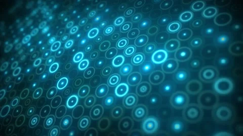 4K Looped White Blue Shape Pattern Blinking Science Background Concept 스톡 동영상 204155487