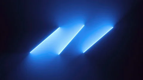 4k looping 3d animation, abstract neon background with rotating glowing lines Stock Footage 162819484