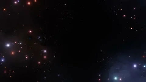 4K looping animation of flying through glowing nebula. Seamless loop galaxy Stock Footage 160956893