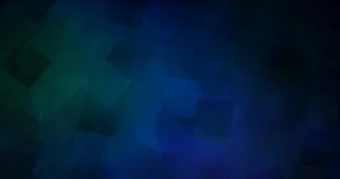 4K looping dark blue, green animation in square style. Stock Footage 139680542