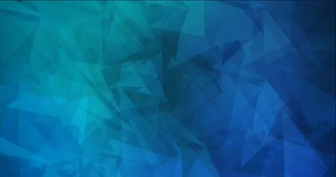 4K looping dark blue, green polygonal flowing video. Stock Footage 146878639