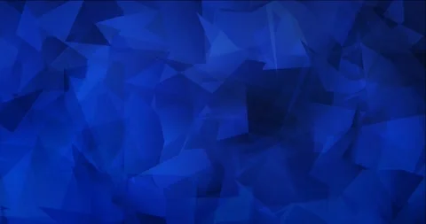 4K looping dark blue polygonal abstract footage. Video stock 156728691