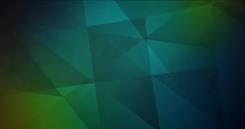 4K looping dark blue, yellow polygonal video sample. Video stock 142924004