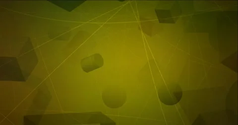 4K looping dark green, yellow video sample in rectangular, circular style. 스톡 동영상 181172909