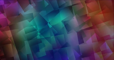 4K looping dark multicolor video sample in rectangular style. Stock Footage 141992265