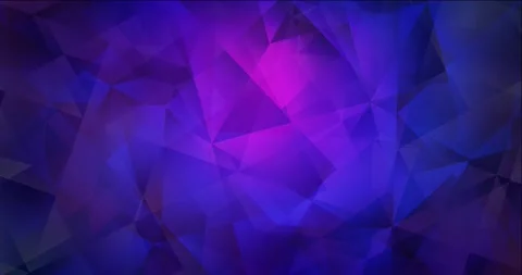 4K looping dark pink, blue polygonal abstract animation. Video stock 142507013