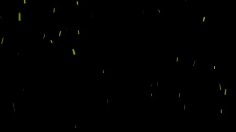 4K Looping Flying Yellow Flame Particles on Black Background Stock Footage 334812968