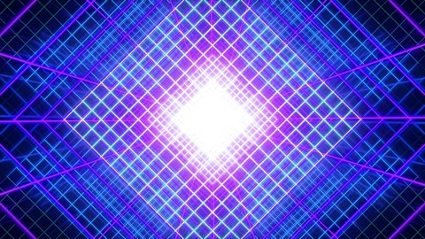 4K Looping Grid Blue Background 2 Stock Footage 109622504