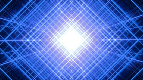 4K Looping Grid Blue Background Видео 109624883