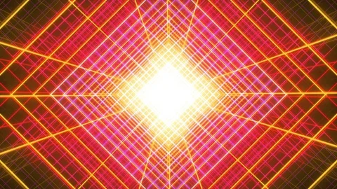 4K Looping Grid Yellow Background Video stock 109624533
