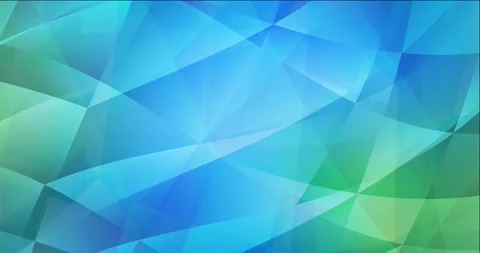 4K looping light blue, green polygonal video footage. Video stock 143308326
