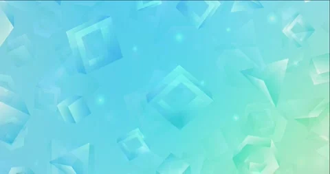 4K looping light blue, green animation in square style. Video stock 146878569