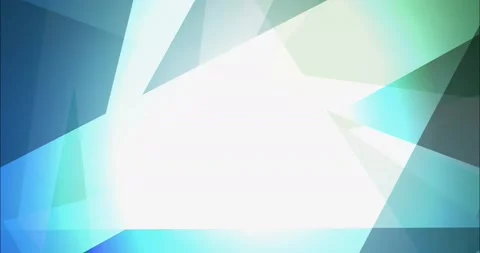 4K looping light blue, green video with polygonal materials. Video stock 194395519