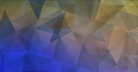 4K looping light blue, yellow polygonal video sample. Video stock 142404945