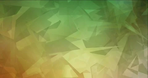4K looping light green, red polygonal video footage. Stock Footage 142406786